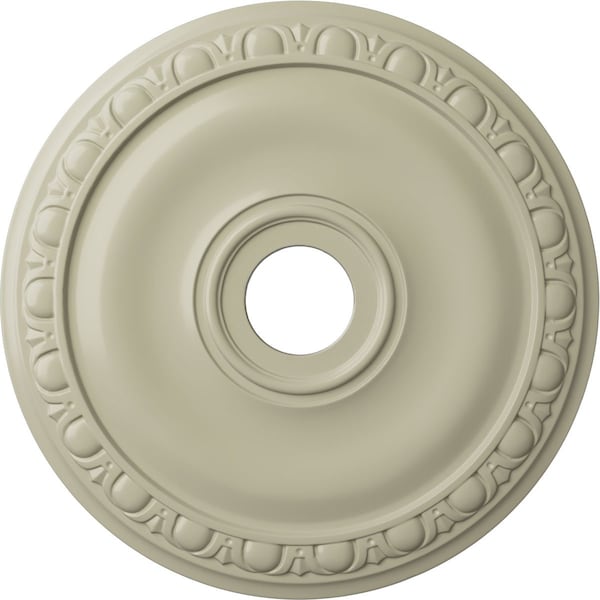 Ekena Millwork Jackson Ceiling Medallion (Fits Canopies up to 5 1/8"), 20"OD x 3 5/8"ID x 1"P, Clear Yellow CM20JACYF - main